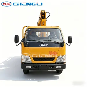 Camion grue JMC 6,5T 4x2 avec grue télescopique de 2,8T et double cabine pour la manutention et le transport de marchandises - Product Image 6