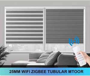 Motor Tubular Inteligente Zigbee de 25 mm con Seguimiento Solar, Control por Voz Bluetooth, Apertura/Cierre Automático, Intensidad de Luz Solar, Uso en Interiores para Oficina - Product Image 5