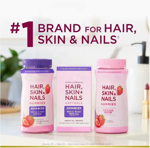 Compléments alimentaires pour cheveux, peau et ongles à la biotine 2500 mcg en marque propre pour adultes, suppléments de vitamine C, cheveux magnifiques, peau éclatante, ongles sains - Product Image 3