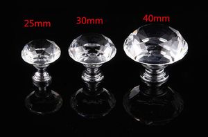 Toptan temizle kristal elmas kolu mobilya dolap tek delik kolu topuzu - Product Image 6