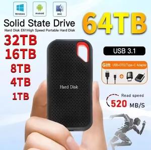 Nouveau SSD externe portable 500 Go 1 To 2 To 4 To, disque SSD haute vitesse avec interface USB-C pour le stockage de données, commande en gros - Product Image 6