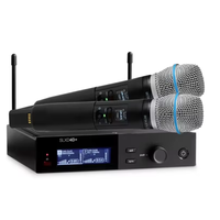 Microphone sans fil numérique UHF professionnel à double canal SLXD4D+ KSM9 KSM8 KSM11 True Diversity pour montage en rack, idéal pour les églises