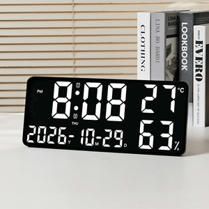 <span class=keywords><strong>Orologi</strong></span> <span class=keywords><strong>da</strong></span> Parete LED RGB Intelligenti, Orologio Digitale <span class=keywords><strong>da</strong></span> Parete con Grande Display per Casa - Product Image 4