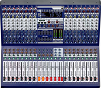 Console de mixage audio professionnelle avec 16-24-32 canaux, dotée d'un égaliseur double 9 bandes et de faders haute précision de 100 mm