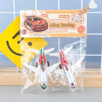 Avion de ligne métallique rotatif, modèle de dessin animé, cadeau pour enfants, jouet très demandé