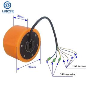 Motor Eléctrico de 3 Pulgadas para Rueda, Motor de Cubo de 100w 150w 24v 36v para Patinete Eléctrico y Monopatín con Neumático - Product Image 3