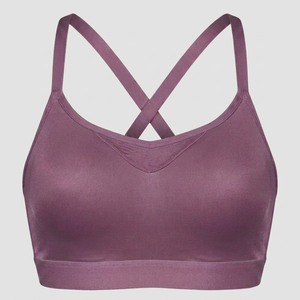 Soutien-gorge de sport sans couture pour femme, doux, respirant, écologique, avec logo frontal, idéal pour le fitness, le yoga, la course à pied et la gym - Product Image 1