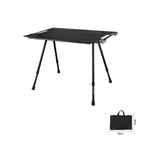 Mesa Plegable Portátil de Aluminio para Exteriores, 60x40cm, Altura Ajustable, Ligera (4kg), Capacidad de 50kg, Ideal para Picnic, Viajes y Senderismo