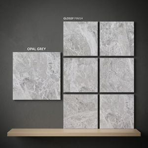 Pulpi Brown High Gloss Marble Look Glazed Porcelain Floor Tiles Luxury Interior Design 80x80cm - Product Image 6