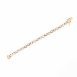 15MM Yellow Gold Moissanite Charm Bracelet & Bangle 2 Row <b>Iced</b> Wedding Gift Ideas Luxury 30Gm - Product Image 1