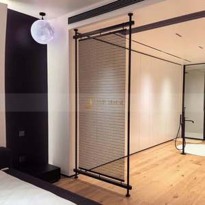 LL394 Hotel Restaurant Woven Stainless Steel Wire Mesh Partition <b>Wall</b> <b>Screen</b> Cutting Hanging Waterproof Translucent Decorative - Product Image 5