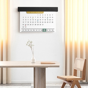 Calendario perpetuo creativo y sencillo para colgar en la pared, decoración del hogar, diseño minimalista, forma rectangular para decoración de sala de estar - Product Image 3
