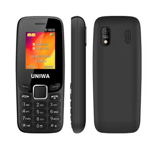 UNIWA E1805 GSM 2g功能手机手机，基本1.77英寸屏幕和双sim卡类型