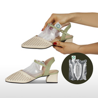 Paquet de rouleau de sac de coussin d'air de remplissage de vide d'arbre de chaussure en plastique gonflable pour le soutien de chaussures