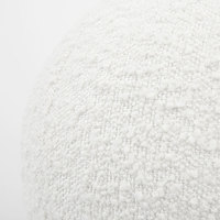 AIBUZHIJIA Design Original 30 Cm/12 Inch Coussins Sphéroïdes Blancs Coussins Décoratifs Modernes en Coton Lin Style Contemporain