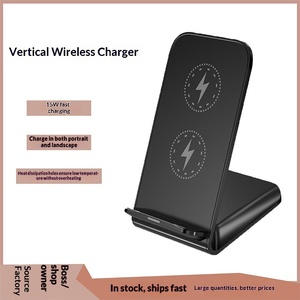 <span class=keywords><strong>Chargeur</strong></span> sans fil double bobine 15W du fabricant avec port TYPE-C pour téléphone <span class=keywords><strong>portable</strong></span>, charge verticale rapide, modèle 08 - Product Image 4