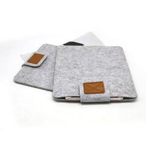 <span class=keywords><strong>Pochette</strong></span> en feutre pour ordinateur portable 15 pouces, fabriqué en chine, Logo personnalisé, housse de protection pour tablette, pc portable, vente en gros, pièces - Product Image 1