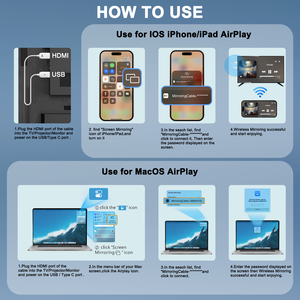Transmisor HDMI Inalámbrico, Dispositivo de Duplicación de Pantalla HD, Proyector de Pantalla de Alta Definición y Dispositivo de Duplicación - Product Image 3