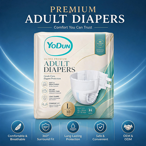 Couches pour adultes ultra-absorbantes les plus vendues, lavables et personnalisables, service de <span class=keywords><strong>marque</strong></span> privée pour les marques de couches pour adultes - Product Image 1