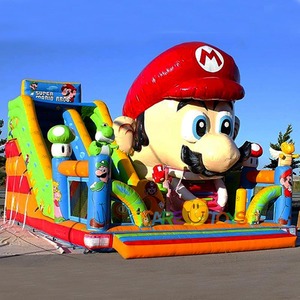 Parc d'attractions gonflable Super <span class=keywords><strong>Mario</strong></span> Brothers, grand château gonflable pour enfants, équipement de terrain de jeux - Product Image 1