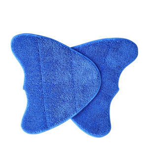 VAX Steam <b>Mop</b> Cover Blue Microfiber Twisted Braided Fabric 31x26cm Detachable <b>Replacement</b> Pad For Home Cleaning - Product Image 2