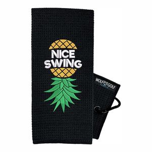 Accesorios de golf de gofres bordados Imán de toalla de golf para Toalla de golf con cepillo de limpieza - Product Image 6