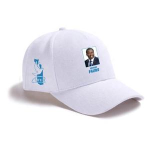Chapeaux de <span class=keywords><strong>campagne</strong></span> politique promotionnels bon marché pour hommes Chapeau blanc en polyester imprimé avec logo personnalisé pour les élections - Product Image 2