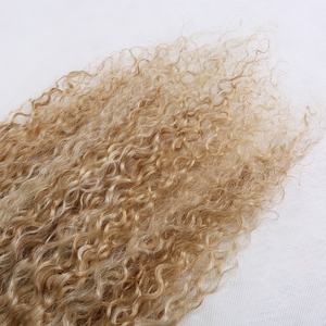 Toupet en cheveux humains Mono Top Bouclé pour femmes Toupet en monofilament Bouclé Toupet en cheveux humains - Product Image 4