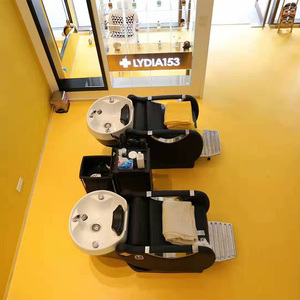 Moderner <span class=keywords><strong>Salon</strong></span> Waschsessel mit Keramikbecken, Liegefunktion und <span class=keywords><strong>Massage</strong></span> für die Haarwäsche - Product Image 2