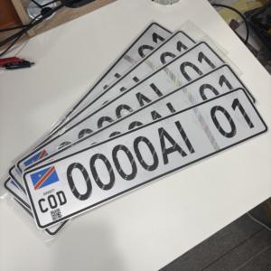 Placa <span class=keywords><strong>de</strong></span> Matrícula Reflectante Personalizada DRC, Muestra Gratuita, MOQ Bajo para Placas <span class=keywords><strong>de</strong></span> Matrícula Personalizadas del Gobierno - Product Image 2