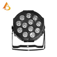 Vente directe d'usine, 12 pièces, projecteur LED PAR 12W, contrôle DMX 512, RGBW 4 en 1, projecteur PAR intérieur