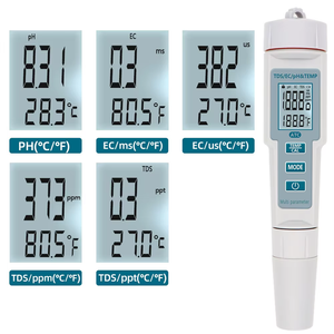 ปากกาวัดคุณภาพน้ำ 4-in-1 TDS EC PH/อุณหภูมิ สำหรับสระว่ายน้ำและระบบไฮโดรโปนิกส์ รุ่น PH-686 เครื่องวัดคุณภาพน้ำ 4 in 1 รุ่น PH-686 - Product Image 2