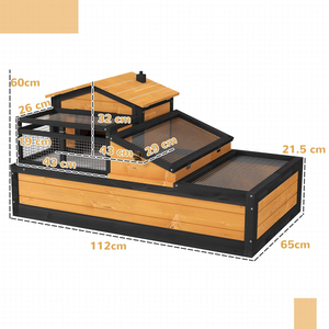 Gabbia di Lusso Moderna in Legno per Tartarughe, Recinto Esterno per Piccoli Animali - Product Image 2