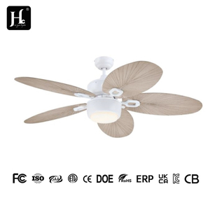Ventilador de Techo Decorativo LED de Venta Caliente, Bajo Ruido, 52" 42", Material de Hierro Moderno, 5 Aspas, Control Remoto, Motor DC, 6 Velocidades, Para Interiores - Product Image 6