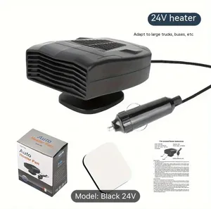 Ventilador de calefacción para coche 12v24v Calefacción eléctrica para coche Viento Frío y cálido Calentador de coche de doble uso Descongelación Desempañado Calor rápido