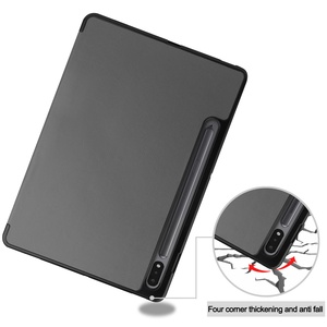 Housse de protection fine en cuir PU à trois volets pour tablette <span class=keywords><strong>Samsung</strong></span> <span class=keywords><strong>Galaxy</strong></span> <span class=keywords><strong>Tab</strong></span> S8 11 pouces avec emplacement pour stylet pour une visualisation portable - Product Image 5