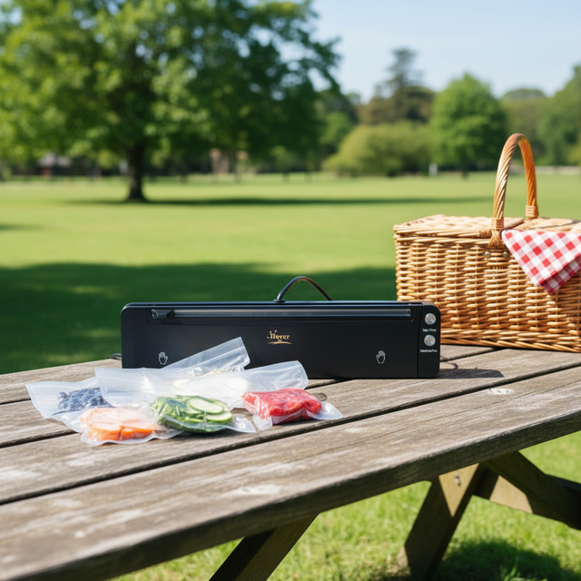 Household Mini Smart Fully Automatic Hand Held Plastic Battery-Powered Kitchen Vacuum Food Sealer Compact Design Easy Clean