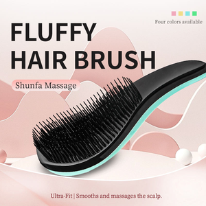 Peigne de <span class=keywords><strong>coiffure</strong></span> Portable Logo personnalisé brosse <span class=keywords><strong>à</strong></span> cheveux peigne démêlant confortable pour cheveux lisses <span class=keywords><strong>à</strong></span> la maison peignes <span class=keywords><strong>à</strong></span> cheveux de mode - Product Image 3