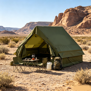 Tente <span class=keywords><strong>de</strong></span> <span class=keywords><strong>camping</strong></span> gonflable en polyester <span class=keywords><strong>de</strong></span> 6,3 m²/12 m² avec taille personnalisée, design imperméable quatre saisons - Product Image 3