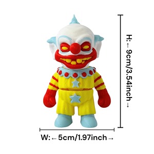 Statua di Clown Stampata in 3D, Design Originale e Divertente, Texture Realistica, Decorazione per Casa e Ufficio, Regalo per Halloween, Natale, Pasqua, in PLA - Product Image 4