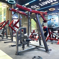 Equipo de gimnasio de ejercicio de alta calidad Máquina de fila súper alta para equipo de entrenamiento de espalda