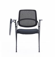 Chaise de formation empilable avec tablette d'écriture, fabrication OEM/ODM, chaise de conférence en maille durable pour la formation et les séminaires d'entreprise