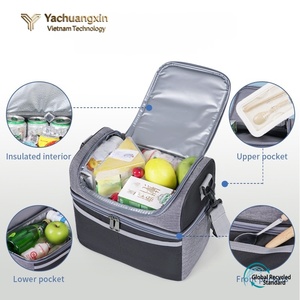 Insulated PVC <b>Cooler</b> <b>Box</b> Portable Outdoor Camping <b>Cooler</b> with Reusable <b>Ice</b> Packs Wine 2-Day <b>Ice</b> Retention Modern Rectangle Shape - Product Image 6
