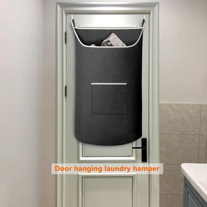 Prácticos Ganchos para Bolsas de Lavandería, Ecológicos, Plegables, Ahorran Espacio, Diseño Moderno, para Guardar Ropa Sucia - Product Image 4