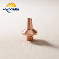 Nosel Pemotong Laser Lapisan Tunggal D15 H19 M8 Berkualitas Tinggi, Aksesoris Nosel Pemotong Tabung 3D untuk Kepala Pemotong Raytools CNC
