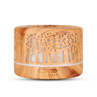 Nouveau diffuseur d'arômes sculpté Birdie avec design ajouré, humidificateur ultrasonique de bureau 500 ml avec fonction de minuterie