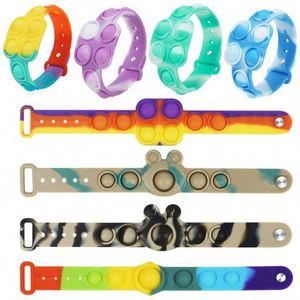 Push Pop <b>Bubble</b> Snap Eco-Friendly Fidget Sensory Toy Stress Relief Wearable Silicone PU Foam Bracelet for 5 to 7 Years <b>Kids</b> - Product Image 6