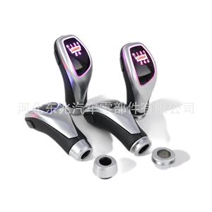 Kangbeier Led Gear <b>Shift</b> <b>Knob</b> Black Leather Universal For Volkswagen Audi Mercedes Benz Bmw - Product Image 4