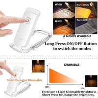 Lampes de lecture portables pliables à clip USB mini modernes, protection des yeux bleue, protection des yeux minimaliste, lampes de lecture pour la lecture