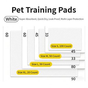 Puppy Pads Environmentally Friendly IP67 Waterproof Potty Training Aid Pet Urinal Pad Odor-absorbing Absorbent Non-woven <b>Fabric</b> - Product Image 4